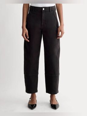New Everlane THE UTILITY BARREL PANT Black Size 0
